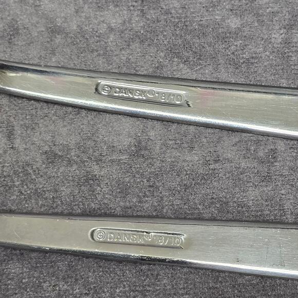 Dansk 18/10 Meridian Stainless Pierced Serving Spoon & Fork Salad Set Cutlery - Picture 5 of 7